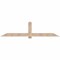Ekena Millwork Eugene Smooth Timber Gable Bracket, Douglas Fir, 96"W x 24"H x 1 1/2"D x 5 1/2"F, 6/12 Pitch GBW096X24X0206EUG00SDF - alternate 1